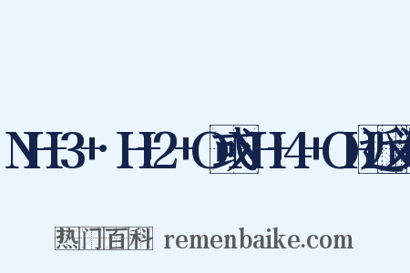 NH+3+·H+2+O或NH+4+OH近义词是什么意思的图片